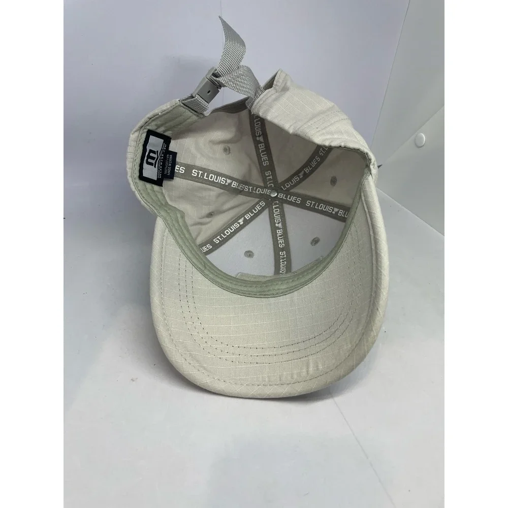 St. Louis Blues Decades Gray Ripstop Hat Cap NHL 4 Hockey Patches Hook/Loop
